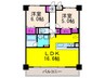 ネオコート上土室 2LDKの間取り