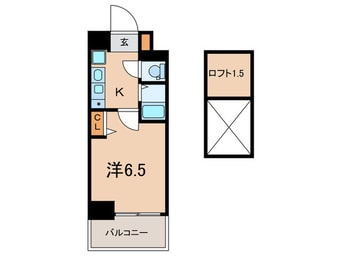 間取図 ｴｽﾃﾑｺｰﾄ神戸県庁前Ⅲﾌｨｴﾙﾃ