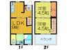 リメゾン風雅今津Ｄ棟 2LDKの間取り