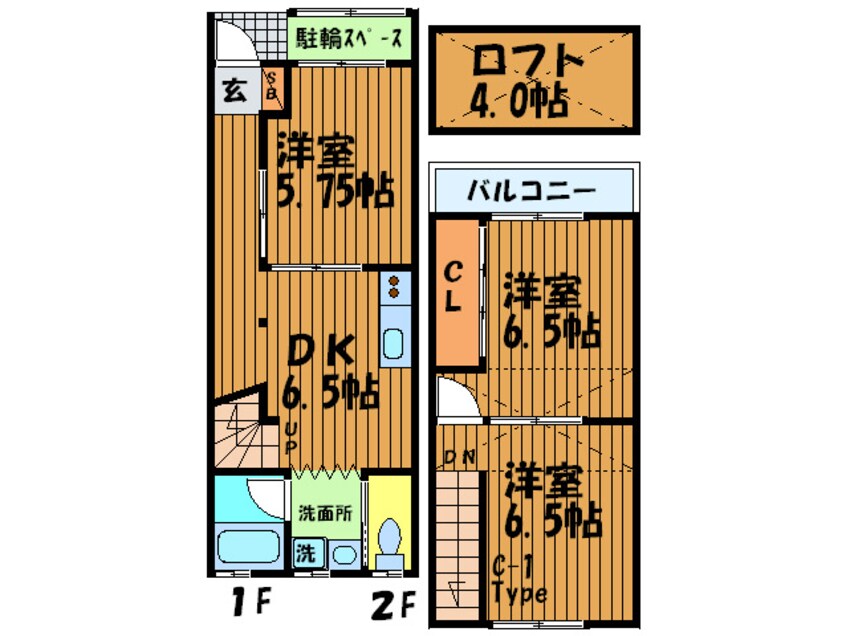 間取図 リメゾン風雅今津Ｃ棟