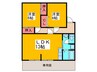 グレイスパルＢ棟 2LDKの間取り