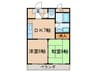 ノ－スパレス２７ 2DKの間取り