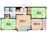 ベップハイツ 3DKの間取り