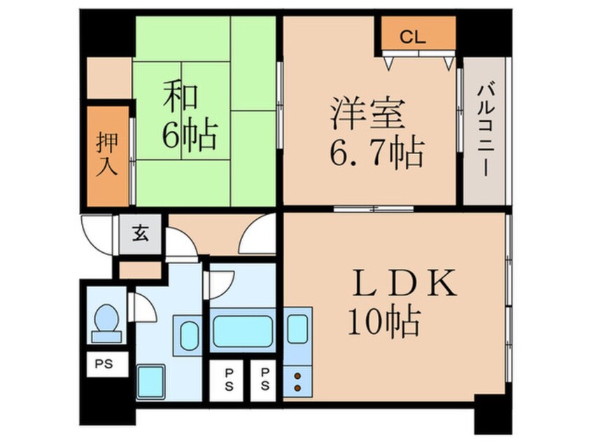 間取図 ホワイトハウス穂積（419）