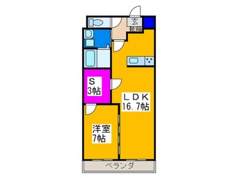 間取図 ワイハイツ栄和