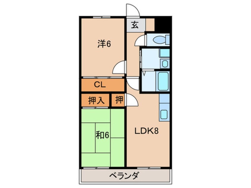 間取図 アベニュ－西の台