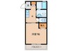 長尾ハイツ 1Kの間取り