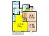 神戸中島通　萬利Residence 2LDKの間取り