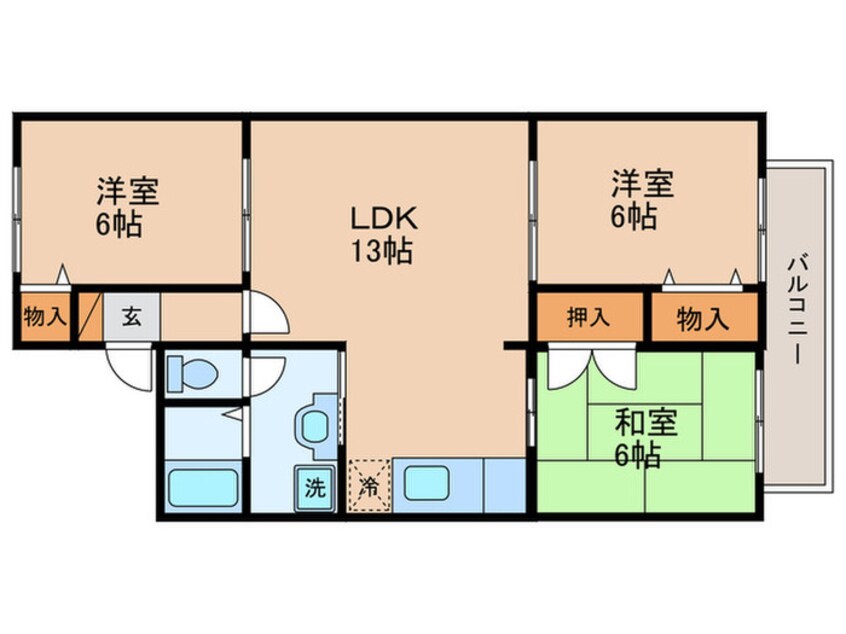 間取図 オクイハイツ