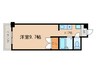 グランディール若草 1Kの間取り