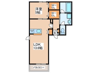 間取図 仮)阿倍野区阪南町1丁目ﾍｰﾍﾞﾙﾒｿﾞ