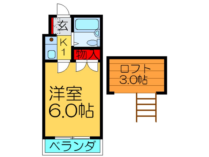間取図 ヨ－ロピアンＫＳ