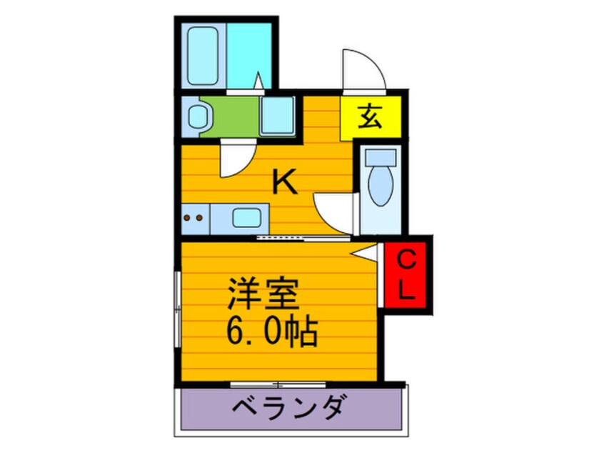 間取図 シャルム千林三番館