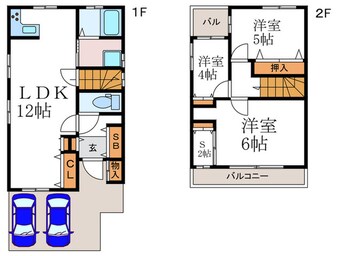 間取図 野添1丁目10-11貸家