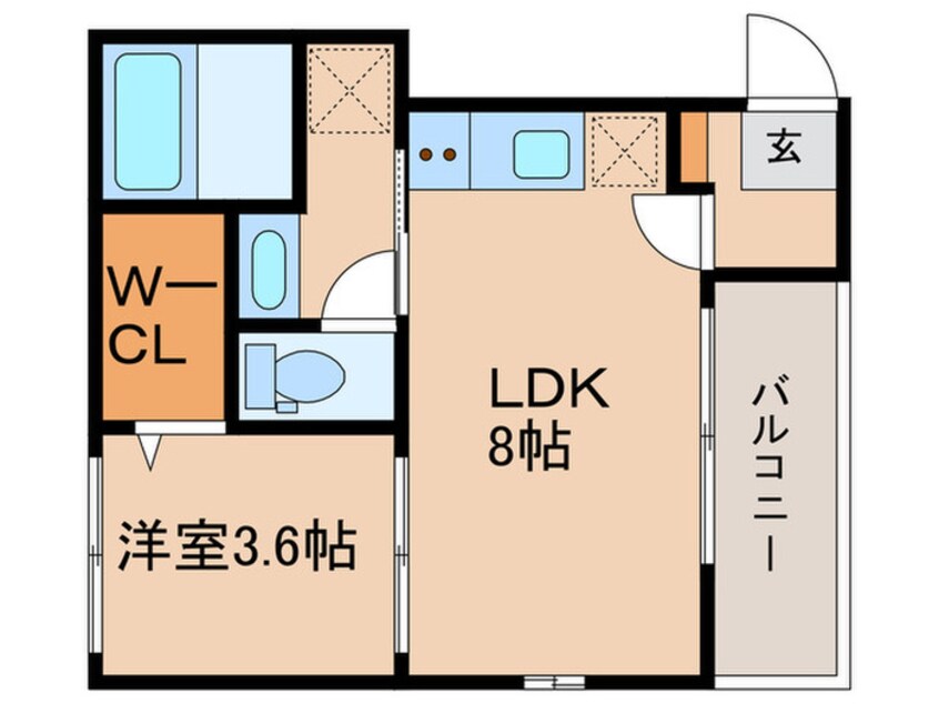 間取図 エディフィッシオ椥辻