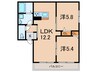 アビテＫＴ 2LDKの間取り