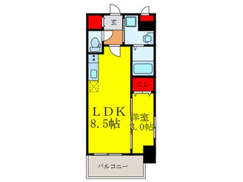 間取図 Fortuney江坂Ⅰ