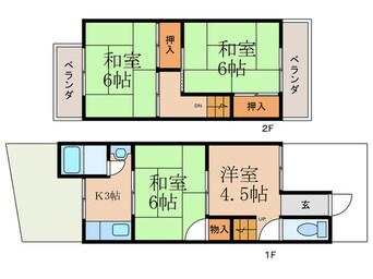 間取図 辻村貸家1