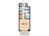 S-RESIDENCE都島Lux 1Kの間取り