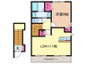 メゾン　ソレイユ 1LDKの間取り
