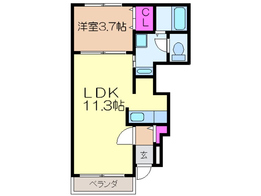 間取図 メゾン　ソレイユ