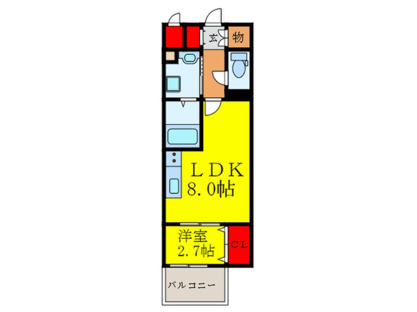 間取図 Fortuney江坂Ⅱ
