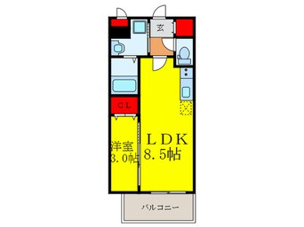 間取図 Fortuney江坂Ⅱ