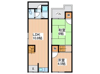 間取図 門真市上野口町46-12テラス