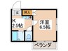 ADVAN住之江 1Kの間取り