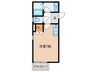 クレセント西代 1Rの間取り