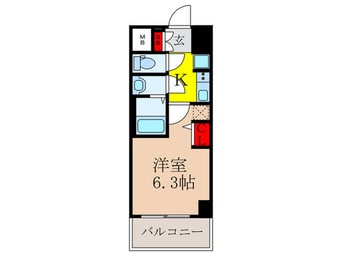 間取図 ｴｽﾃﾑｺｰﾄ新大阪ⅩⅡｵﾙﾃｨ(404)