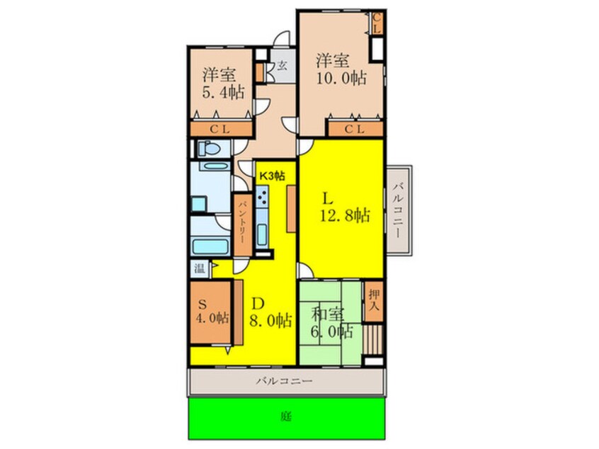 間取図 千里中央パークヒルズF棟(106)