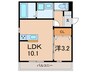 オリエンス 1LDKの間取り