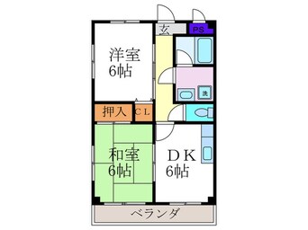 間取図 ダックリバーハイツ