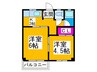 三国ヶ丘グランドマンション 2Kの間取り
