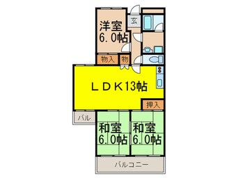 間取図 ロイヤルツカワキ