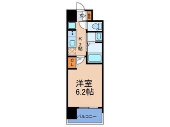 間取図 ｴｽﾃﾑｺｰﾄ難波Ⅶﾋﾞﾖﾝﾄﾞ(307)