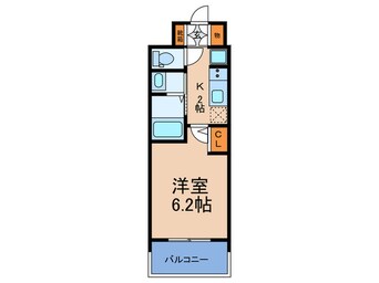 間取図 ｴｽﾃﾑｺｰﾄ難波Ⅶﾋﾞﾖﾝﾄﾞ(308)