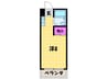 ルネ浜口 1Rの間取り