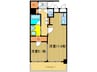 カスタリア堺筋本町 1LDKの間取り