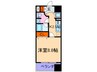 カスタリア堺筋本町 1Kの間取り