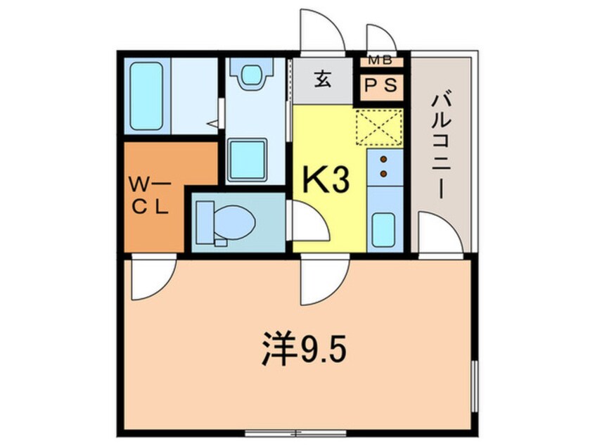 間取図 フジパレス宝塚南Ⅴ番館