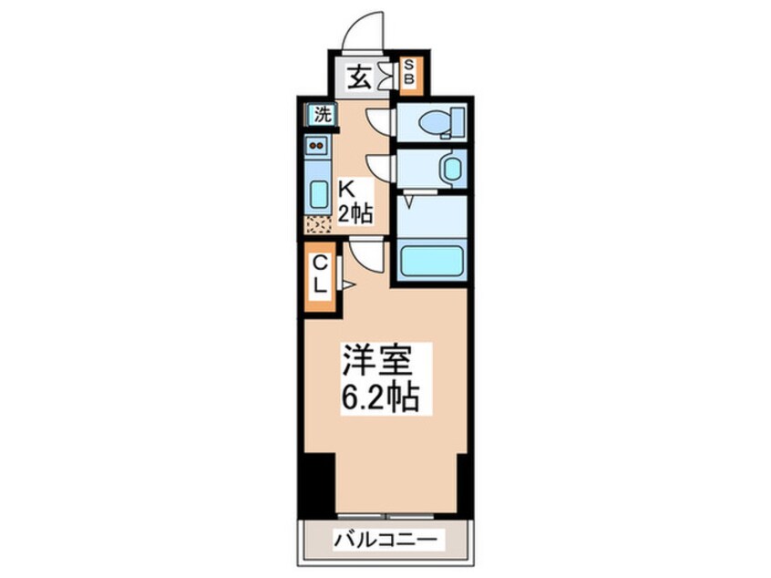 間取図 ﾌﾟﾚｻﾝｽ塚本ｱｸﾐﾘｵﾝ(207)