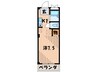 ロ－ゼンハイツＰＡＲＴⅡ 1Kの間取り