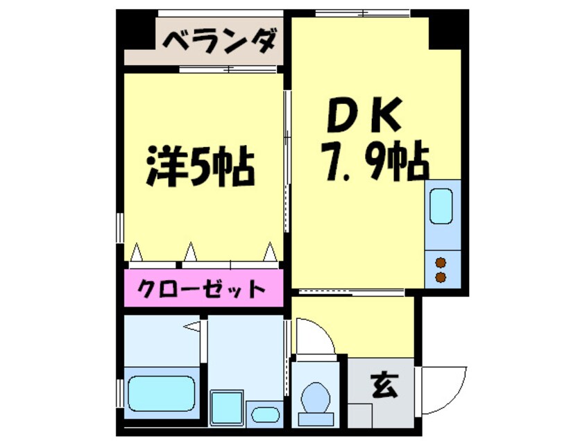 間取図 パセオアグラシオン今出川