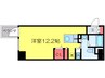 RIDGE北堀江 1Rの間取り