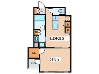 間取図 RIDGE北堀江