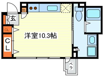 間取図 ルクレ北堀江