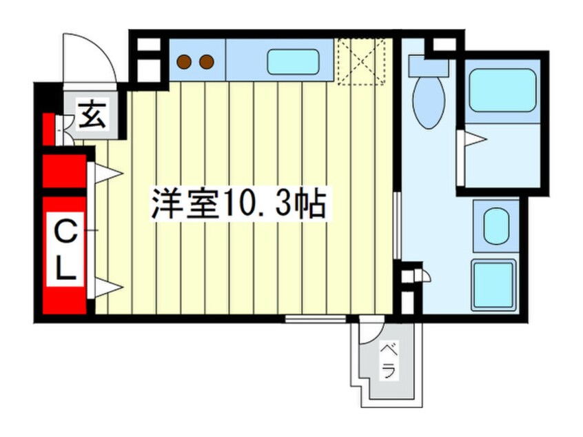 間取図 RIDGE北堀江