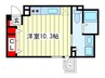 RIDGE北堀江 1Rの間取り
